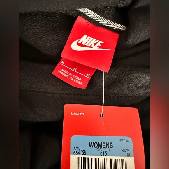 Nike Black Hoodie with Shimmering Logo - Picture 3 of 3